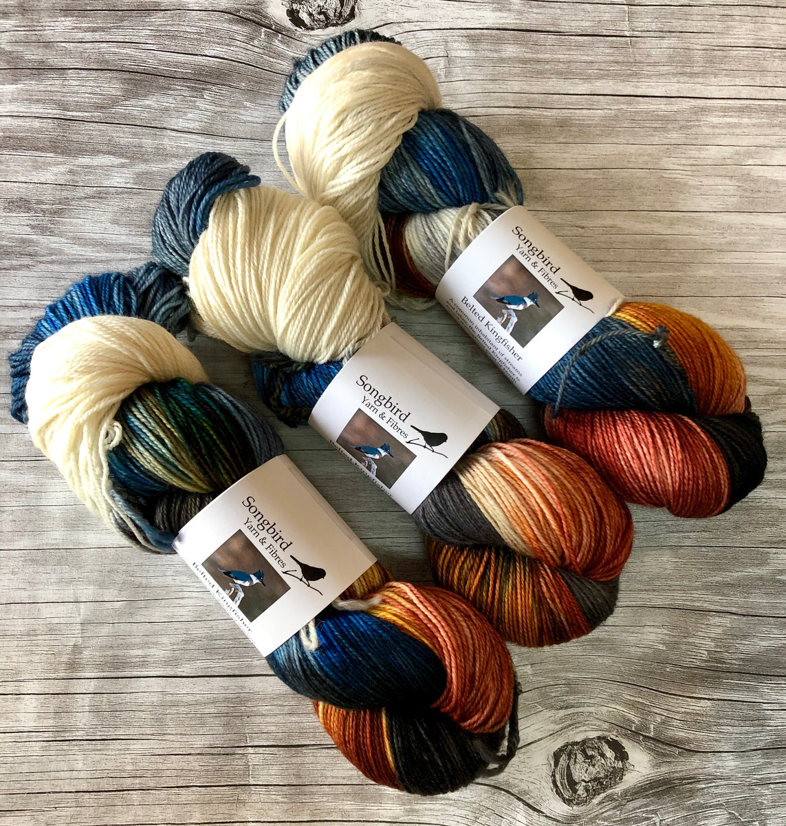 Belted Kingfisher Songbird Yarn & Fibres